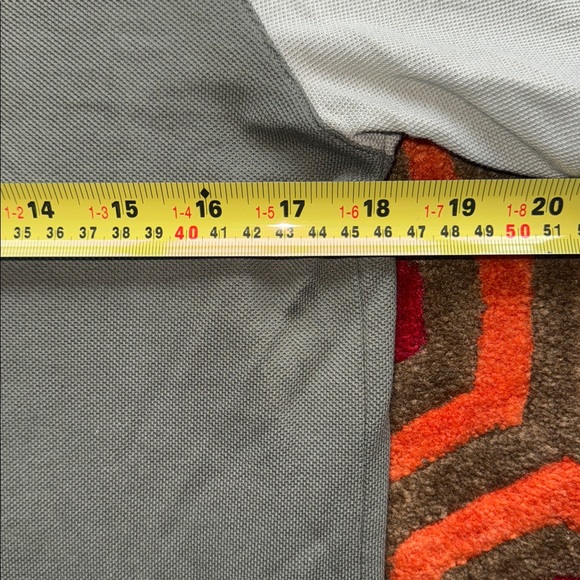 MAKE OFFER! Lacoste Men's Two-Tone Green Polo Basebally style Men's sz 3 or Sm - Picture 6 of 8